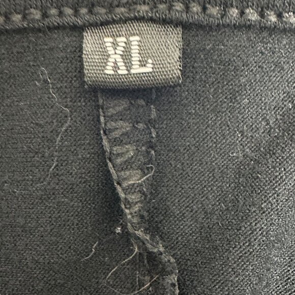 Womens Casual Dress XL A-Line Black SS Pockets Cotton Blend Soft Lightweight - Picture 3 of 8